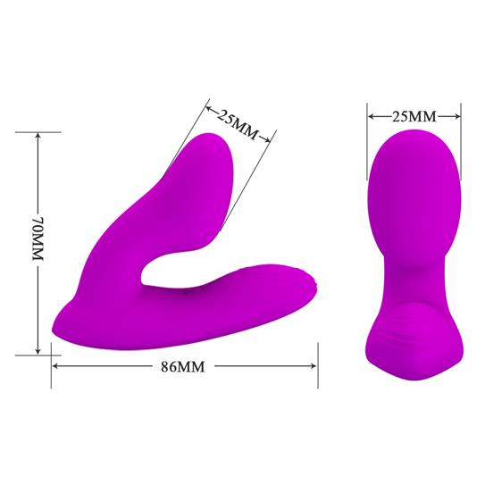   Pretty Love Melvin Anal Vibrator Massager Purple, 8,6  7  2,5 