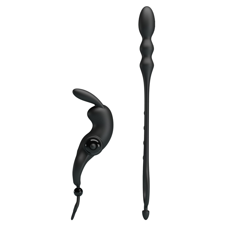      Pretty Love Vibration Penis Sleeve V Black, 10 