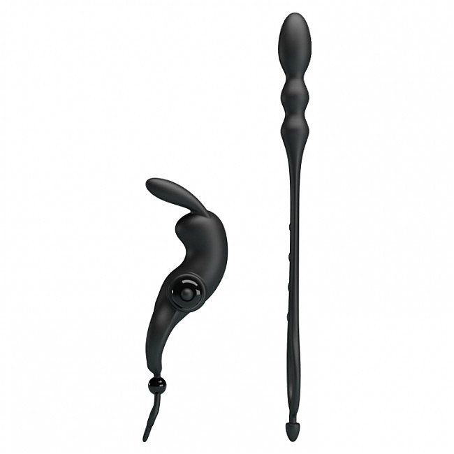      Pretty Love Vibration Penis Sleeve V Black, 10 