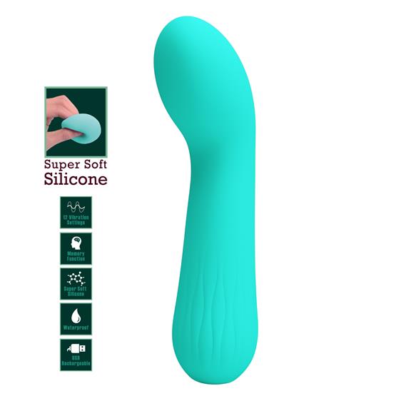     G Pretty Love Kirk Vibrator Mint, 15  3,5 