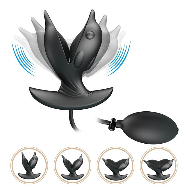     Pretty Love Hanson Anal Plug Black, 10  