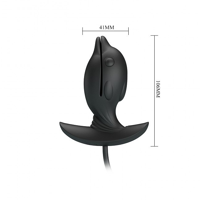     Pretty Love Hanson Anal Plug Black, 10  