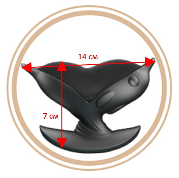     Pretty Love Hanson Anal Plug Black, 10  