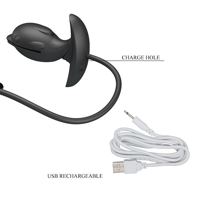     Pretty Love Hanson Anal Plug Black, 10  