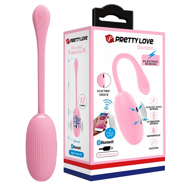-    Pretty Love Doreen Electric Shock Egg Light Pink (App), 19  3,2 