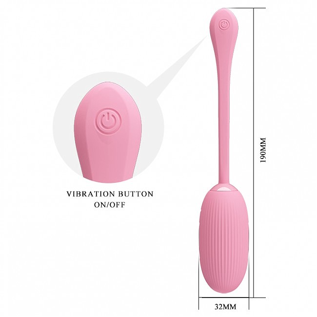 -    Pretty Love Doreen Electric Shock Egg Light Pink (App), 19  3,2 