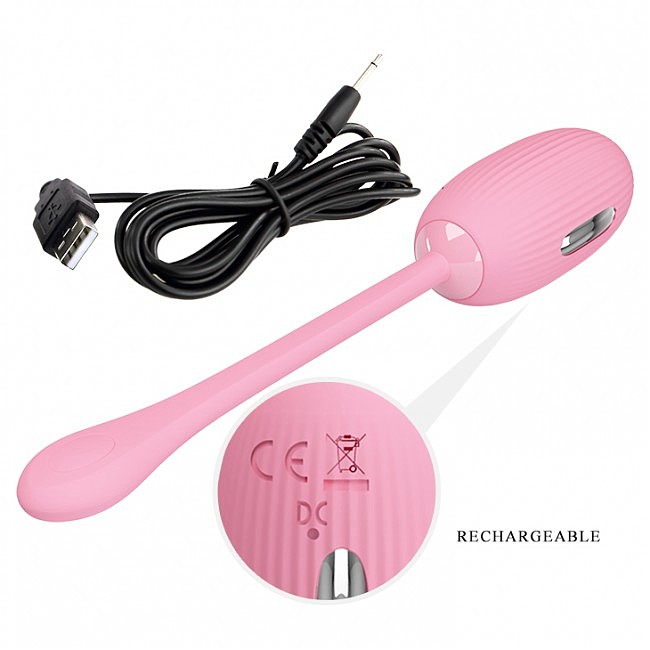 -    Pretty Love Doreen Electric Shock Egg Light Pink (App), 19  3,2 