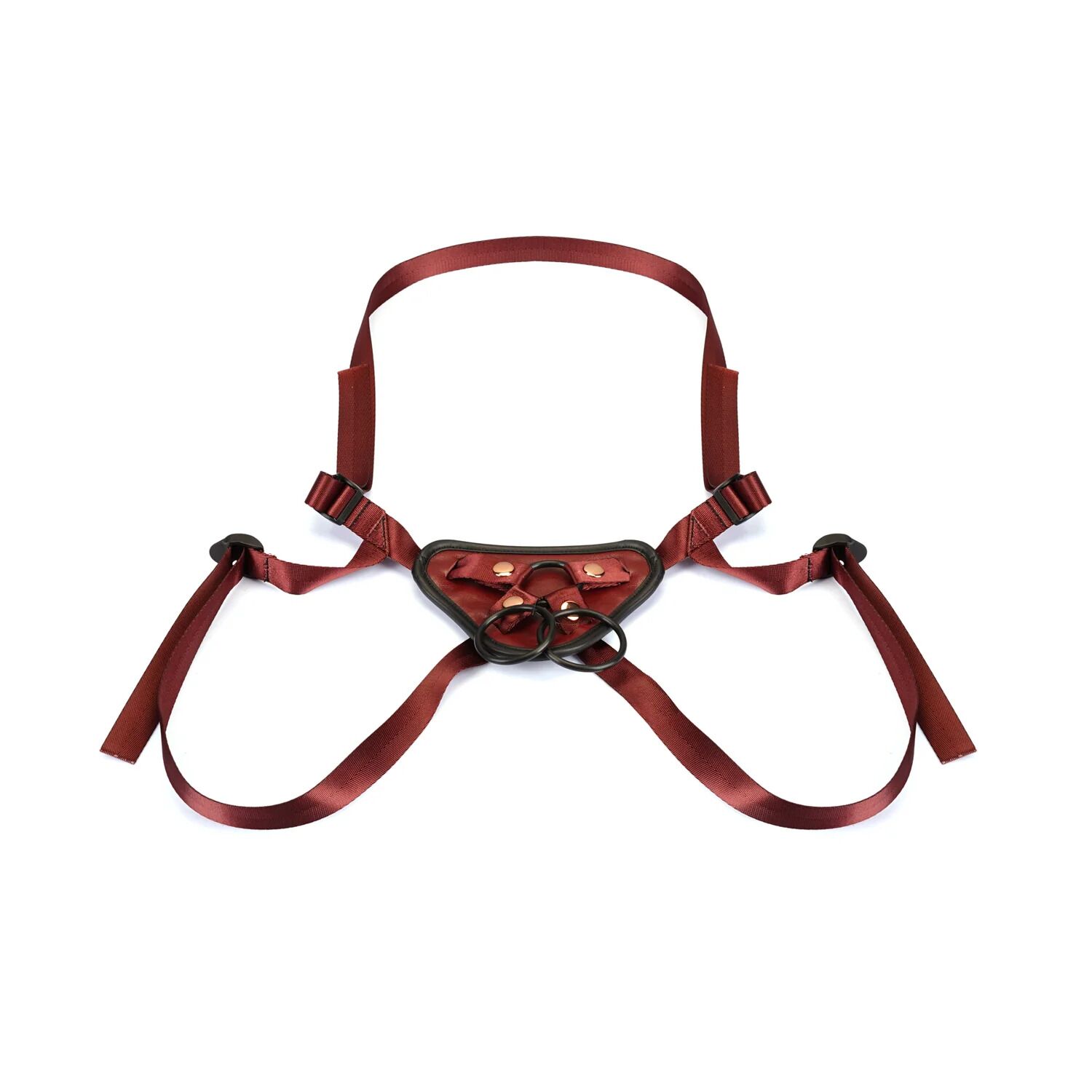    Liebe Seele Wine Red Strap-on Harness, 3  