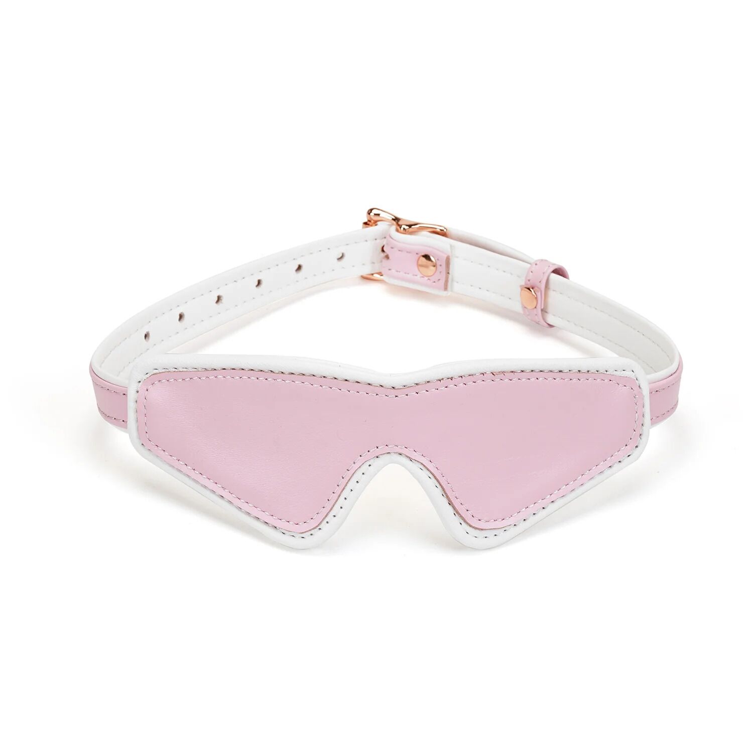   Liebe Seele White & Pink Fairy Goat Leather Blindfold, - 