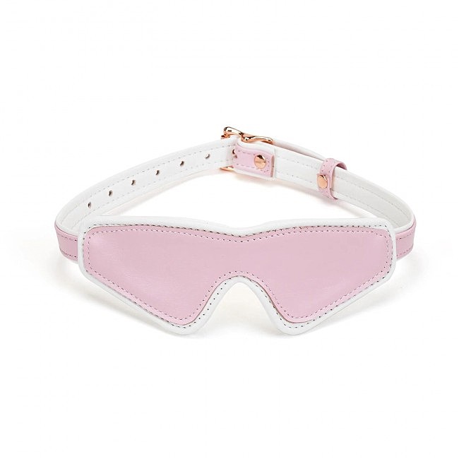   Liebe Seele White & Pink Fairy Goat Leather Blindfold, - 