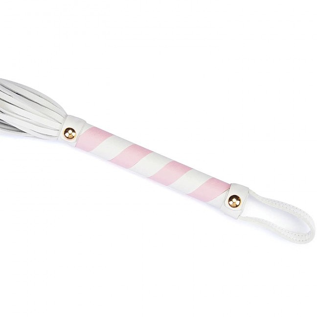  Liebe Seele White & Pink Leather Flogger -,  44,5 