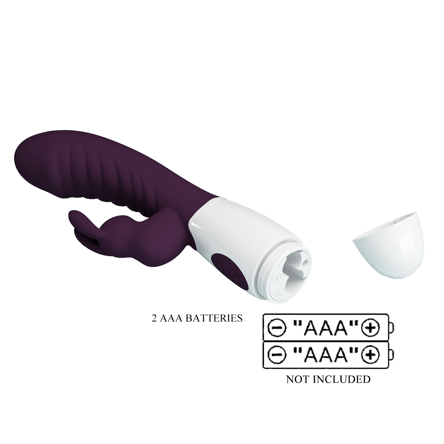 - Pretty Love Naughty Bunny Vibrator Dark Purple, 19,8  3,6 