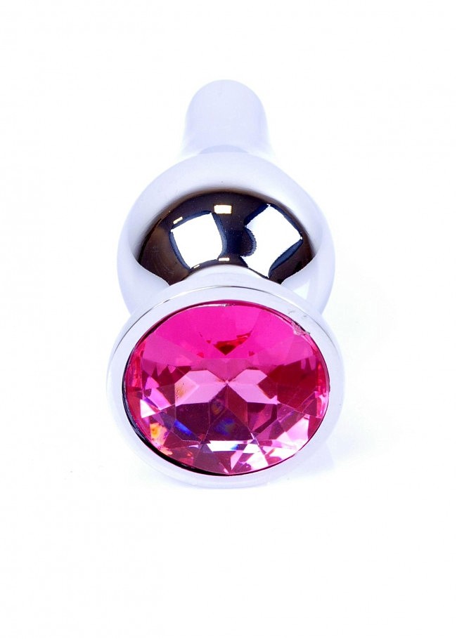    Jewellery Silver BUTT PLUG Pink  , 9,5  3 