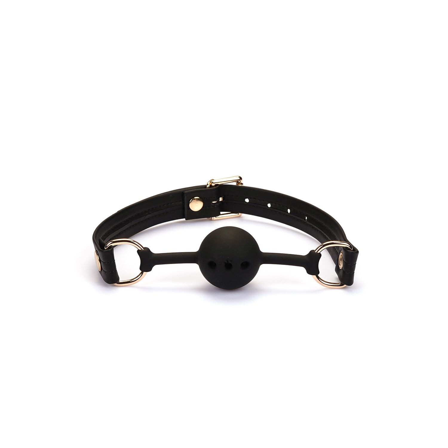     Liebe Seele Black Organosilicon Ball Gag,   4,3 