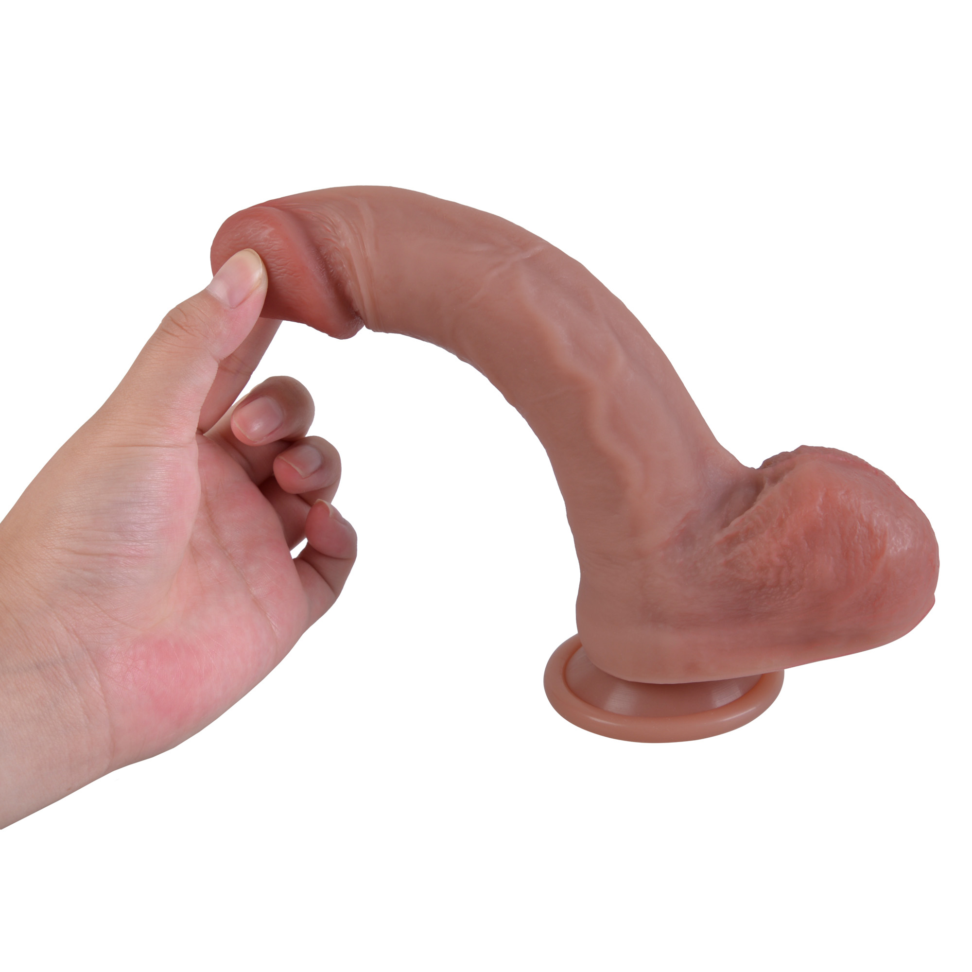 - Erospace Natural Play Silicone Dildo D1,  , 21  4 