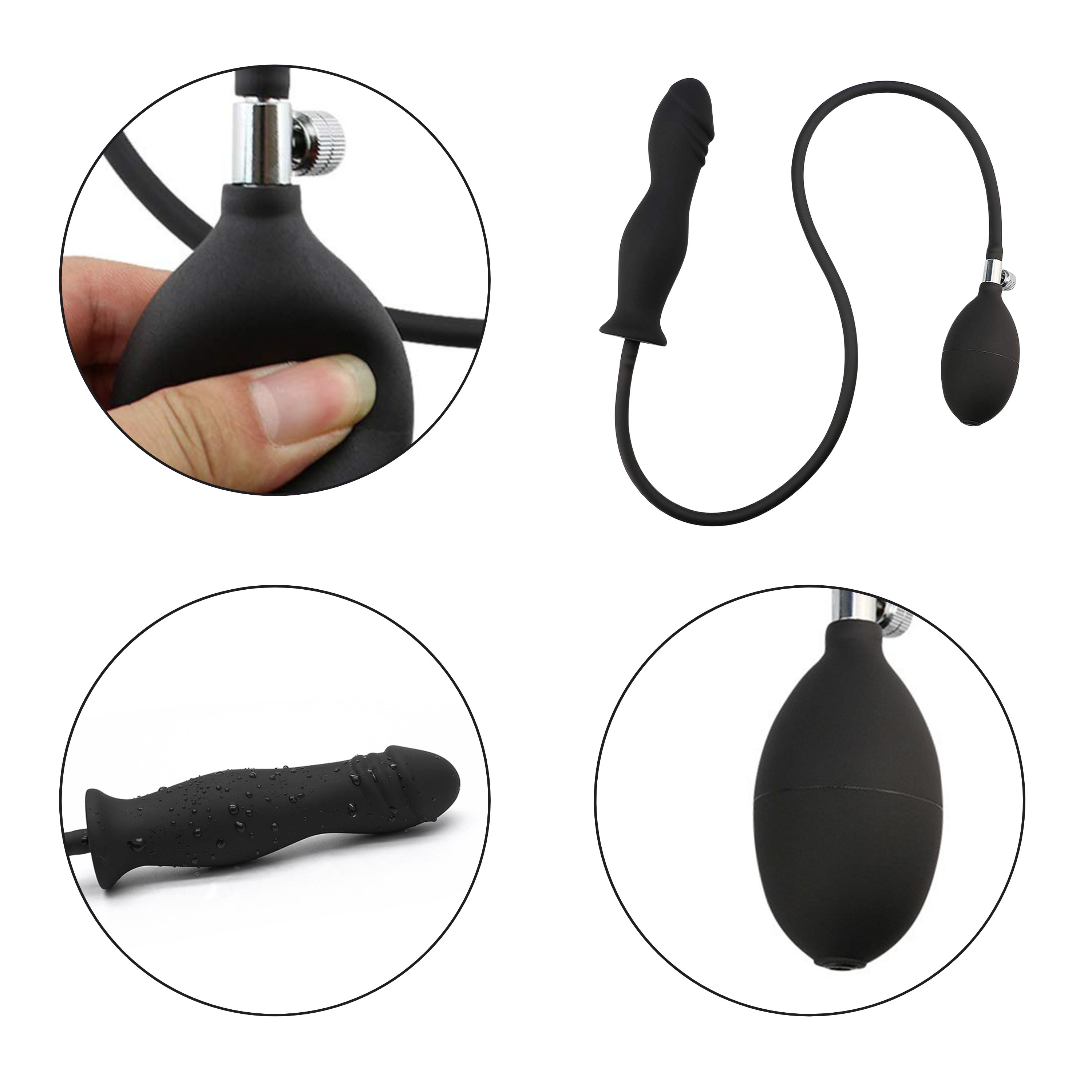 �������� �������� ������ Erospace Wild Play Inflatable Anal Plug C6, 15,3 � 3,5 ��