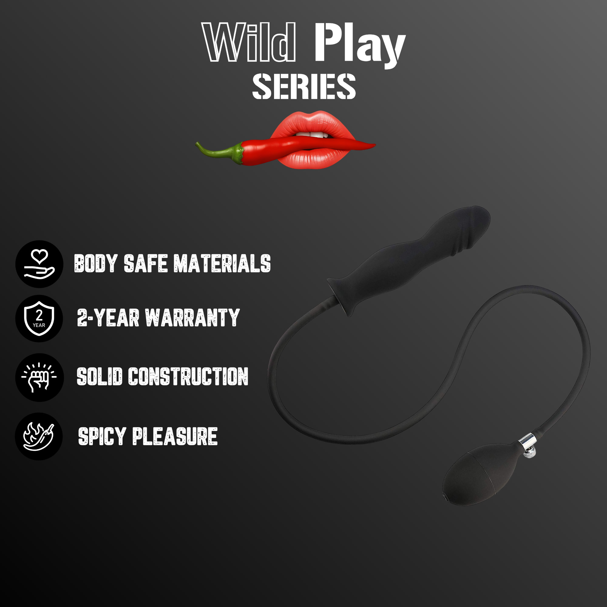 �������� �������� ������ Erospace Wild Play Inflatable Anal Plug C6, 15,3 � 3,5 ��