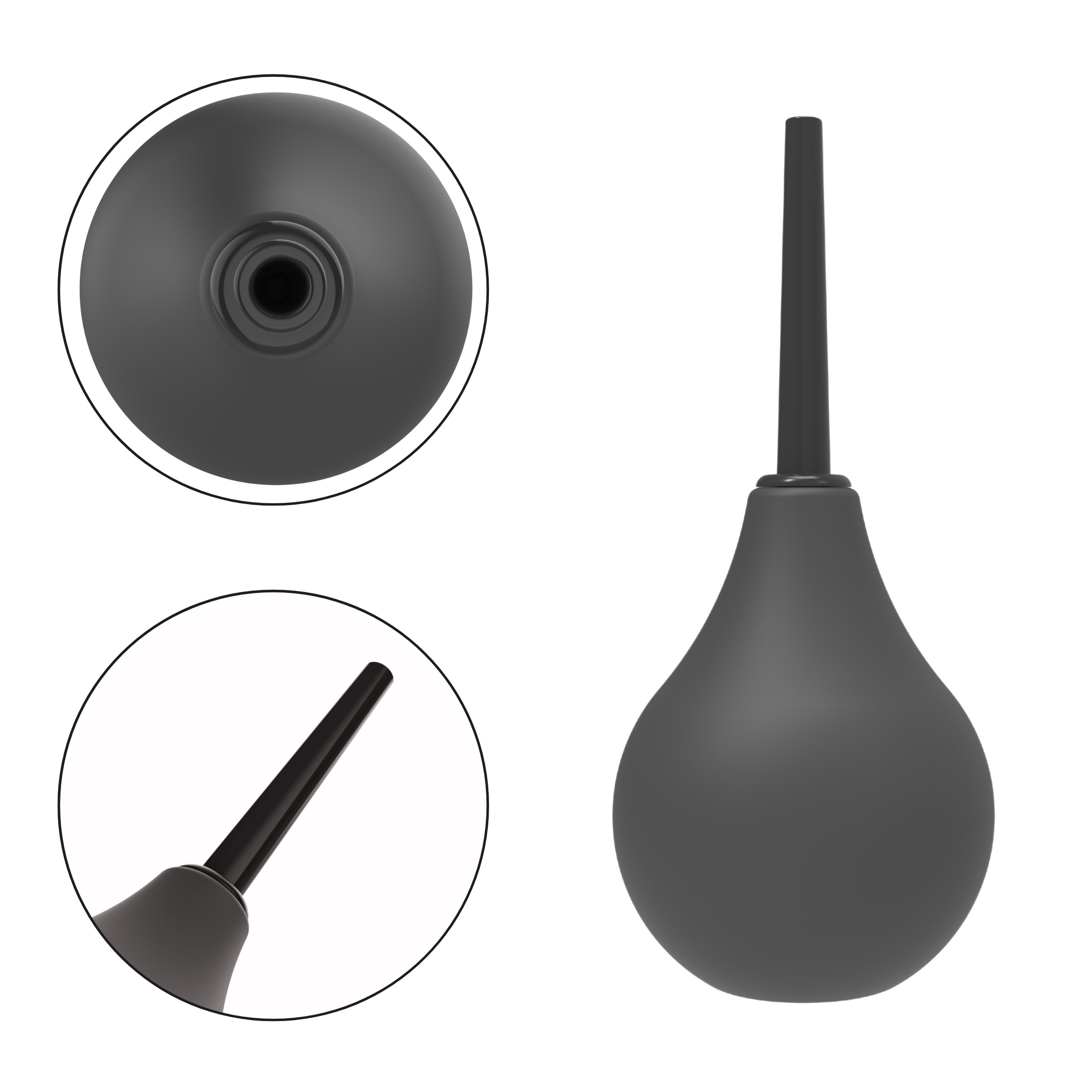   Erospace Wild Play Anal Douche C5 Black,  224 