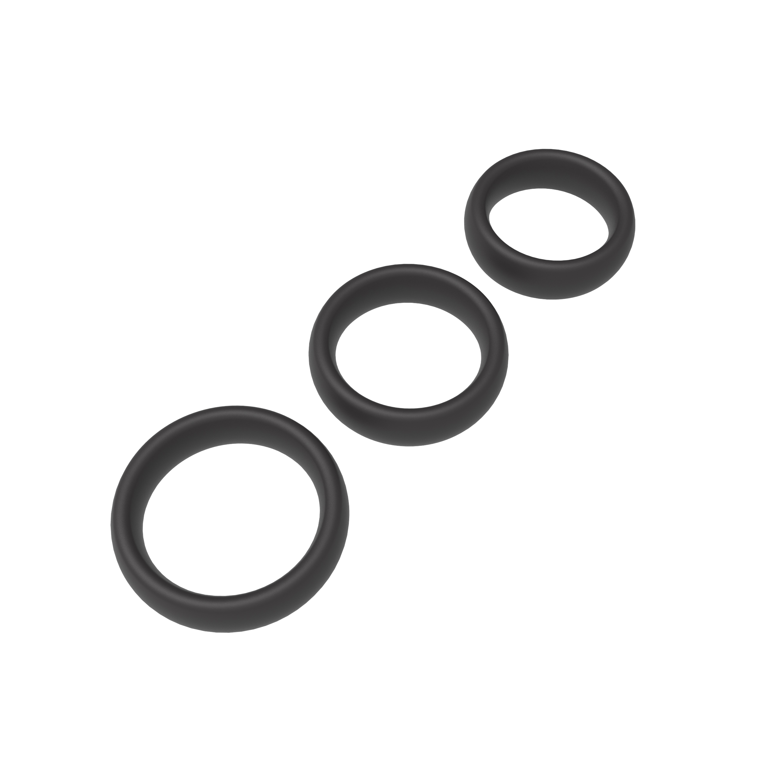 ����� ����������� ����������� ����� Erospace Mens Play Set Of 3 Cock Rings B9, 3 �����