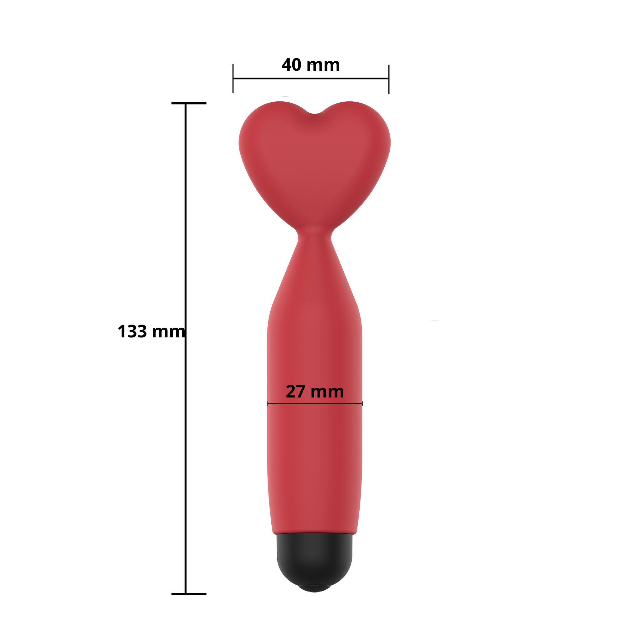  - Erospace Sweet Play Mini Heart Vibrator A14, 10  