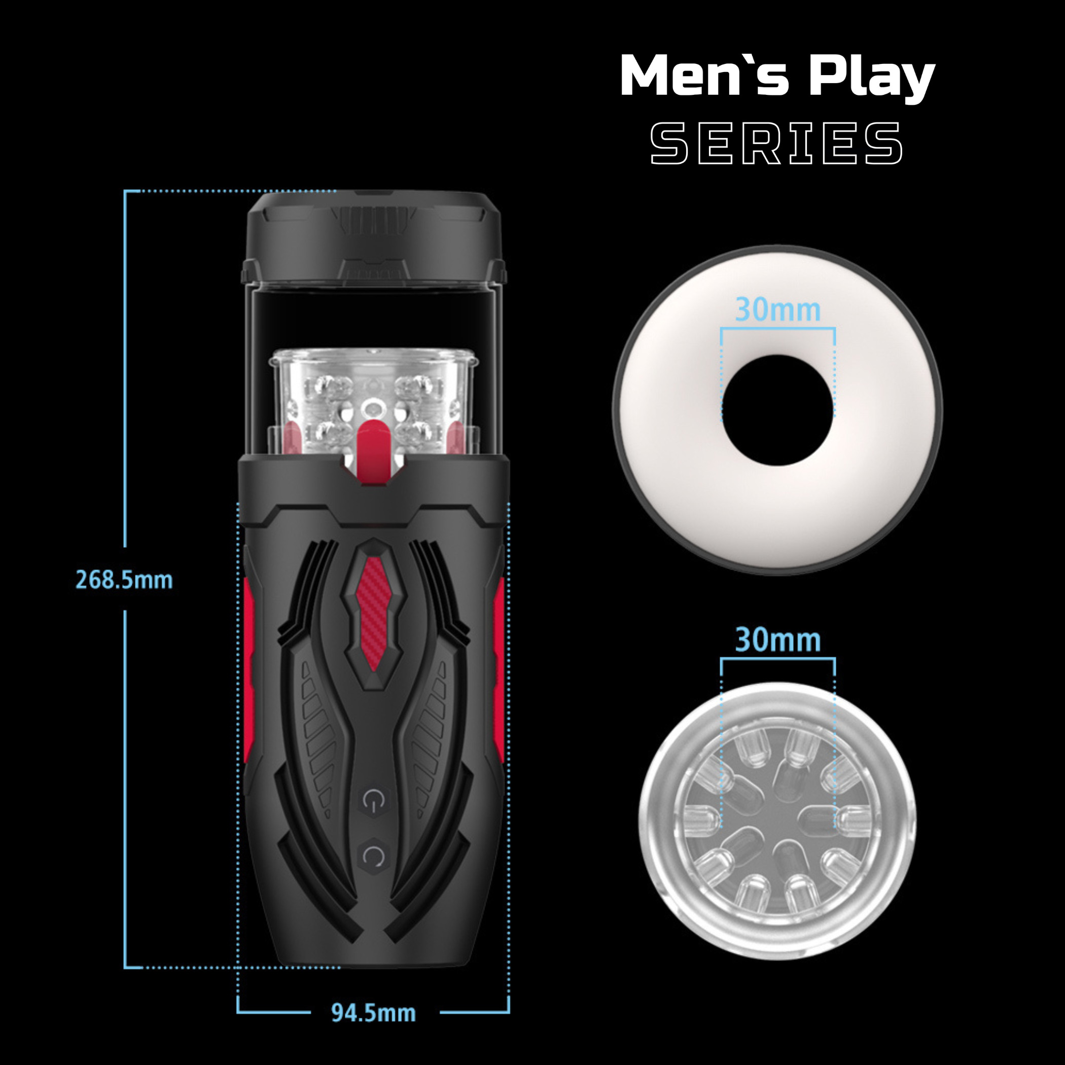       Erospace Mens Play Automatic Male Masturbator B1, 7  