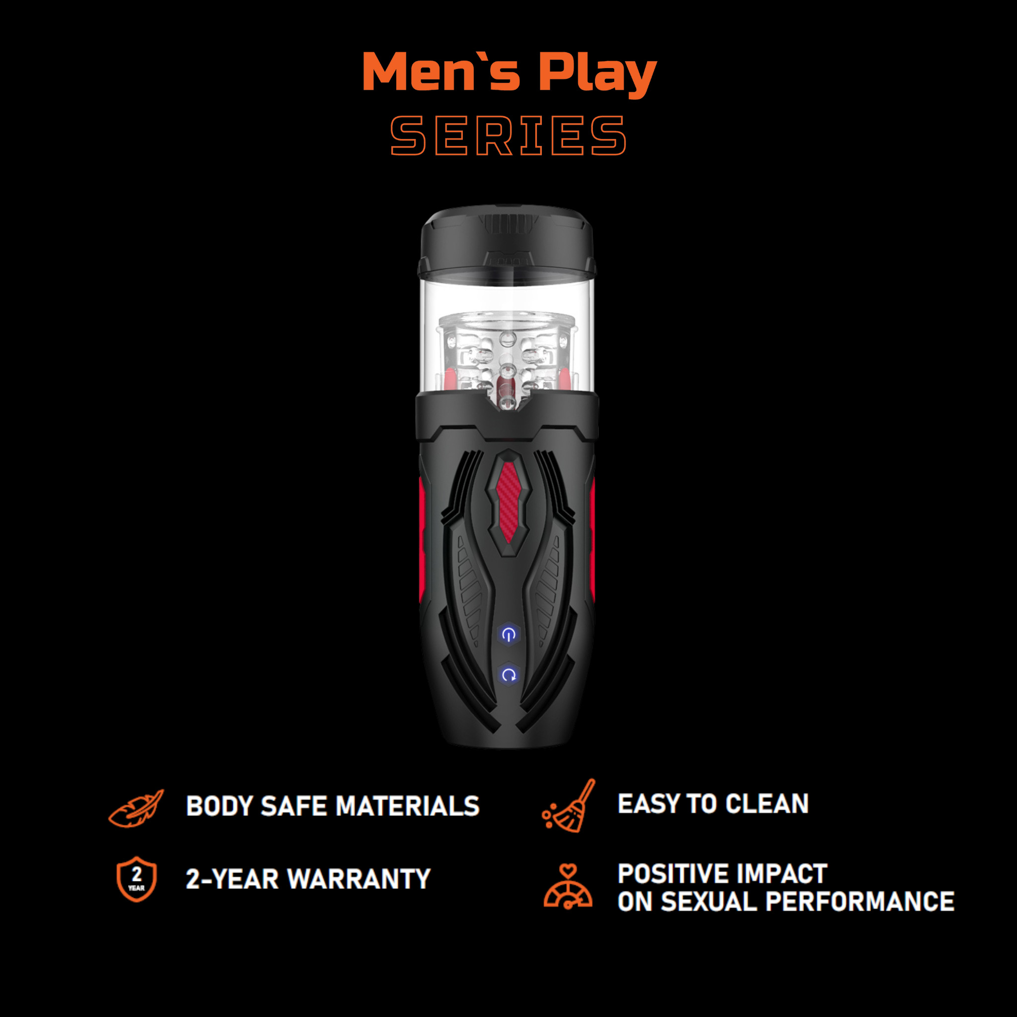      Erospace Mens Play Automatic Male Masturbator B1, 7  