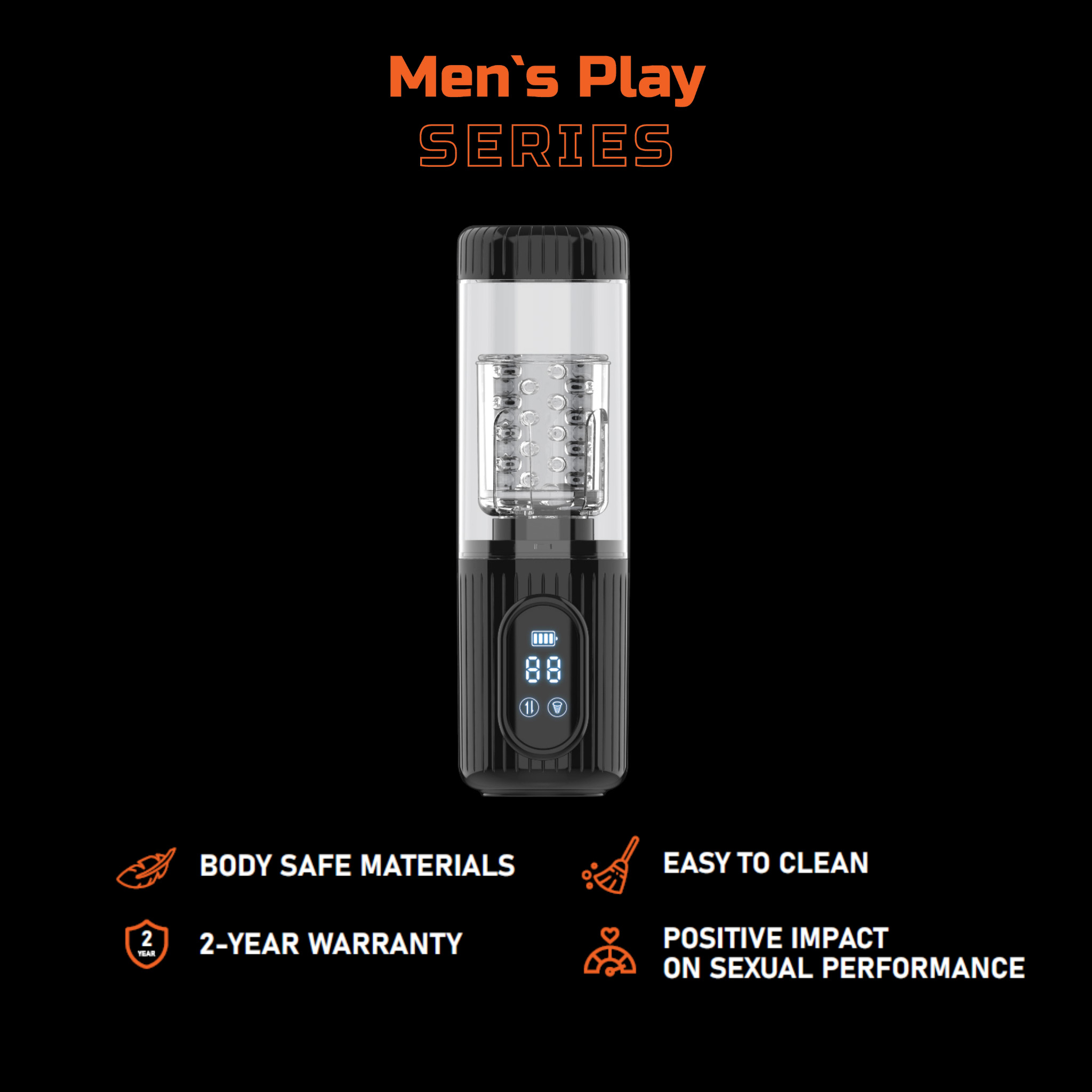   Mens Play Automatic Thrusting Masturbator B2, ++ 