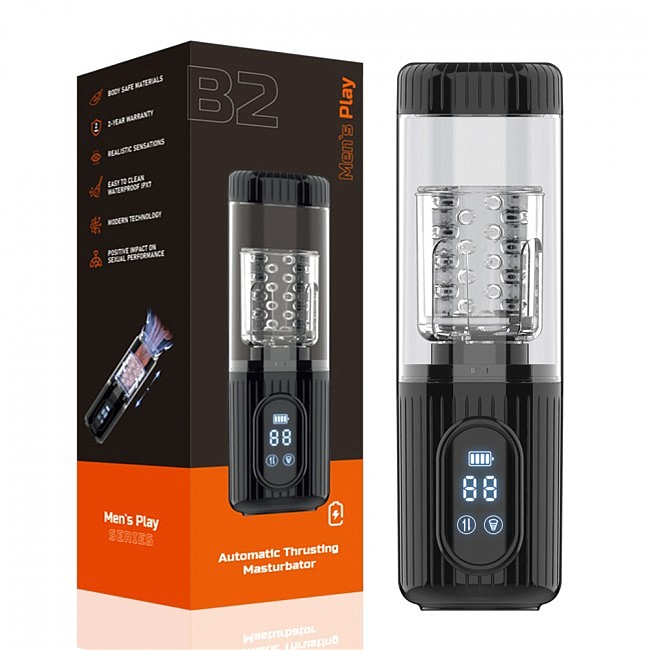   Mens Play Automatic Thrusting Masturbator B2, ++ 