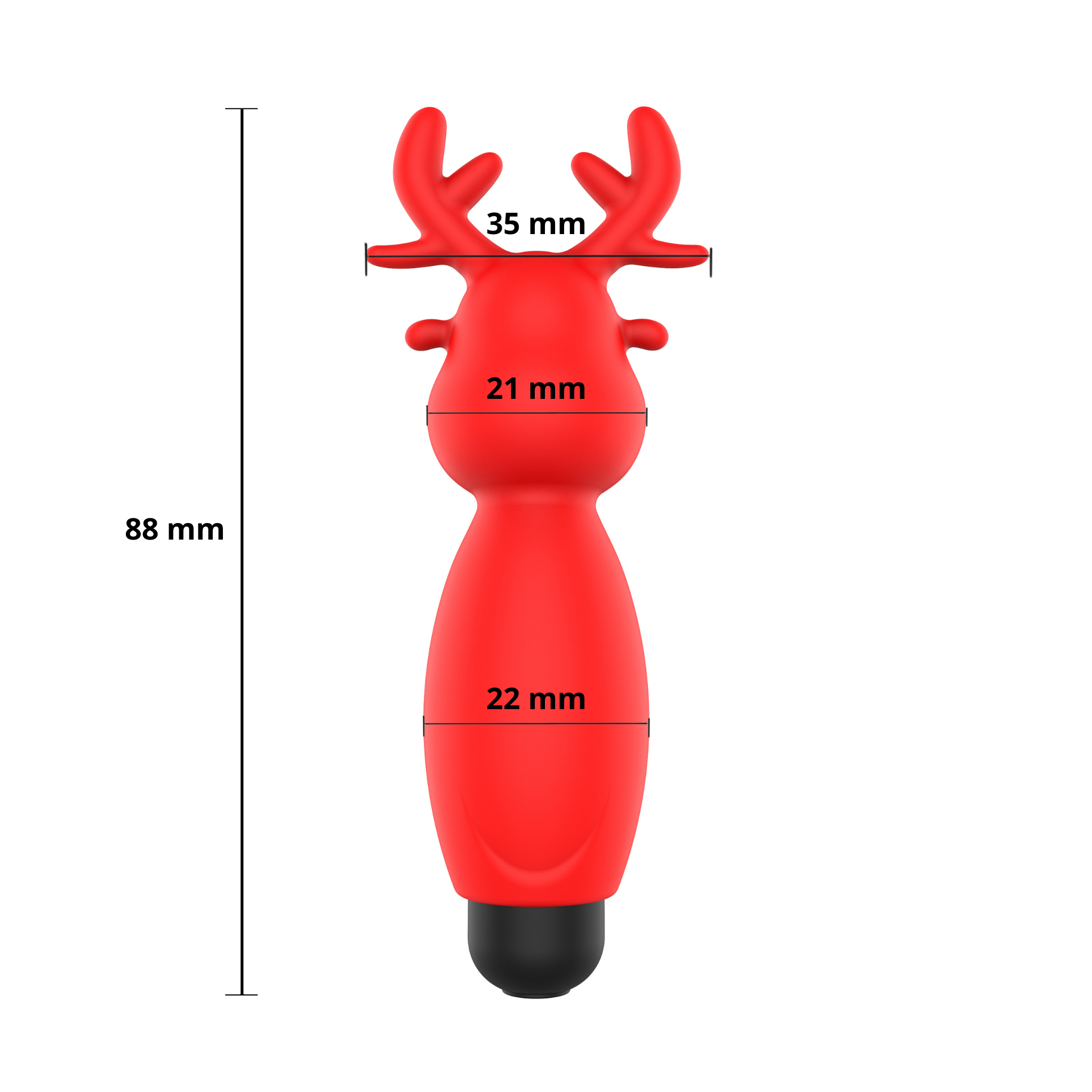-    Erospace Sweet Play Mini Reindeer Vibrator A10, 8,8  3,5 