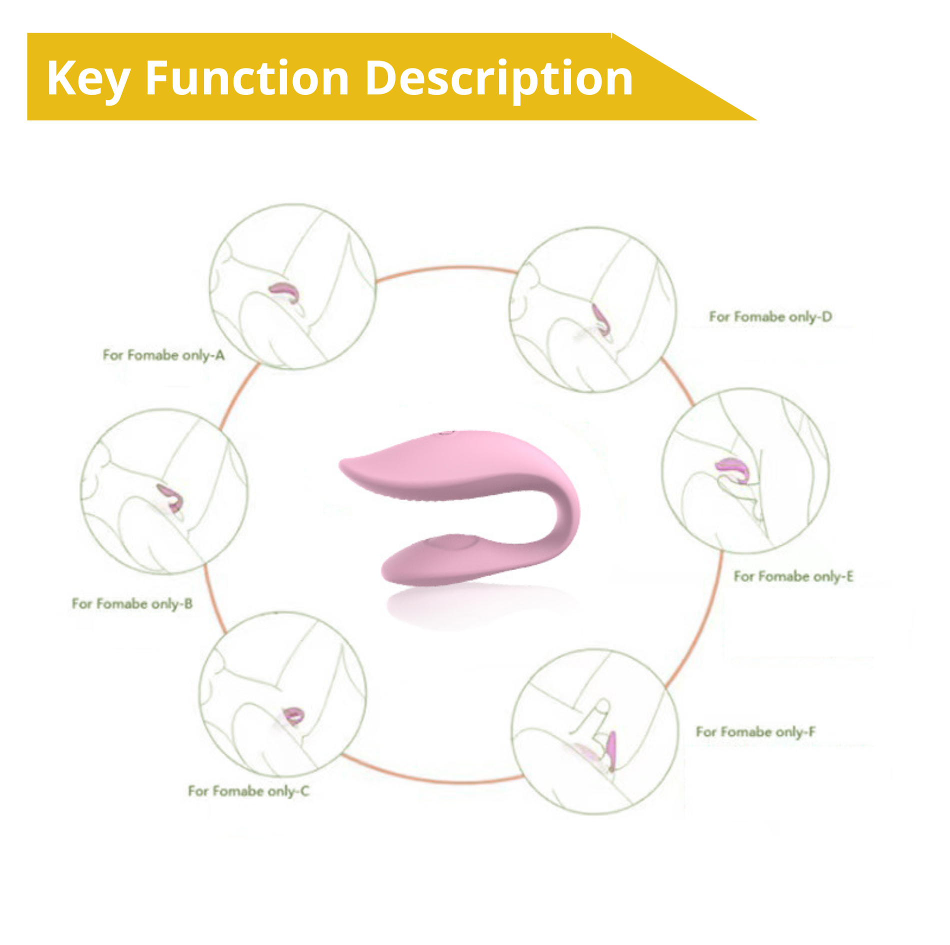 -   Erospace Sweet Play C-Type Vibrator App Control A7, 10  