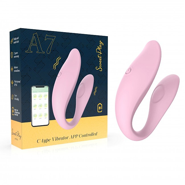 -   Erospace Sweet Play C-Type Vibrator App Control A7, 10  