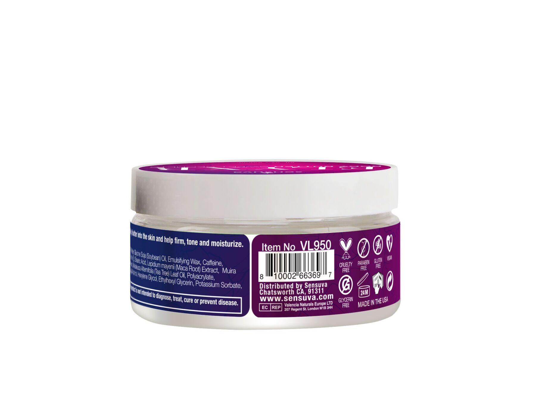    Sensuva Body Butter — Sweet Secrets (236 )