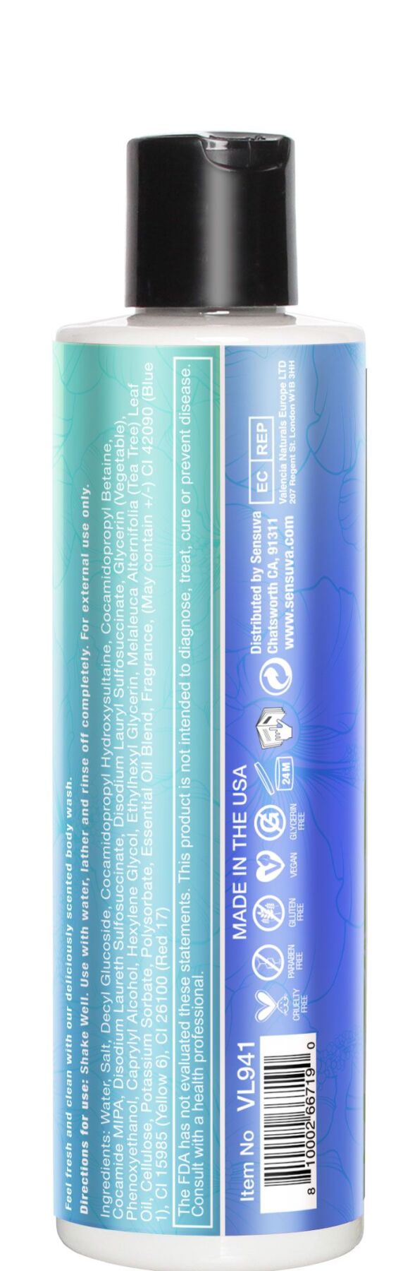    Sensuva Body Wash — Sweet Temptations (236 )