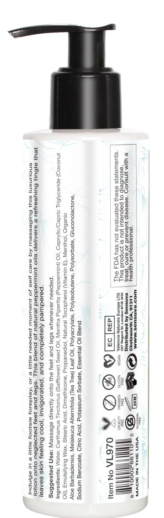       Sensuva ELXYR Massage Lotion Peppermint (236 )