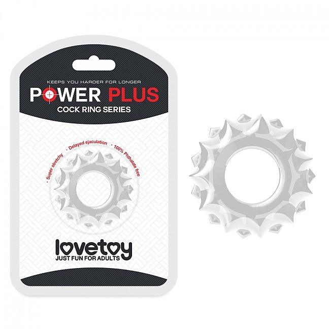   LoveToy Power Plus Cockring 1 Clear,  4 