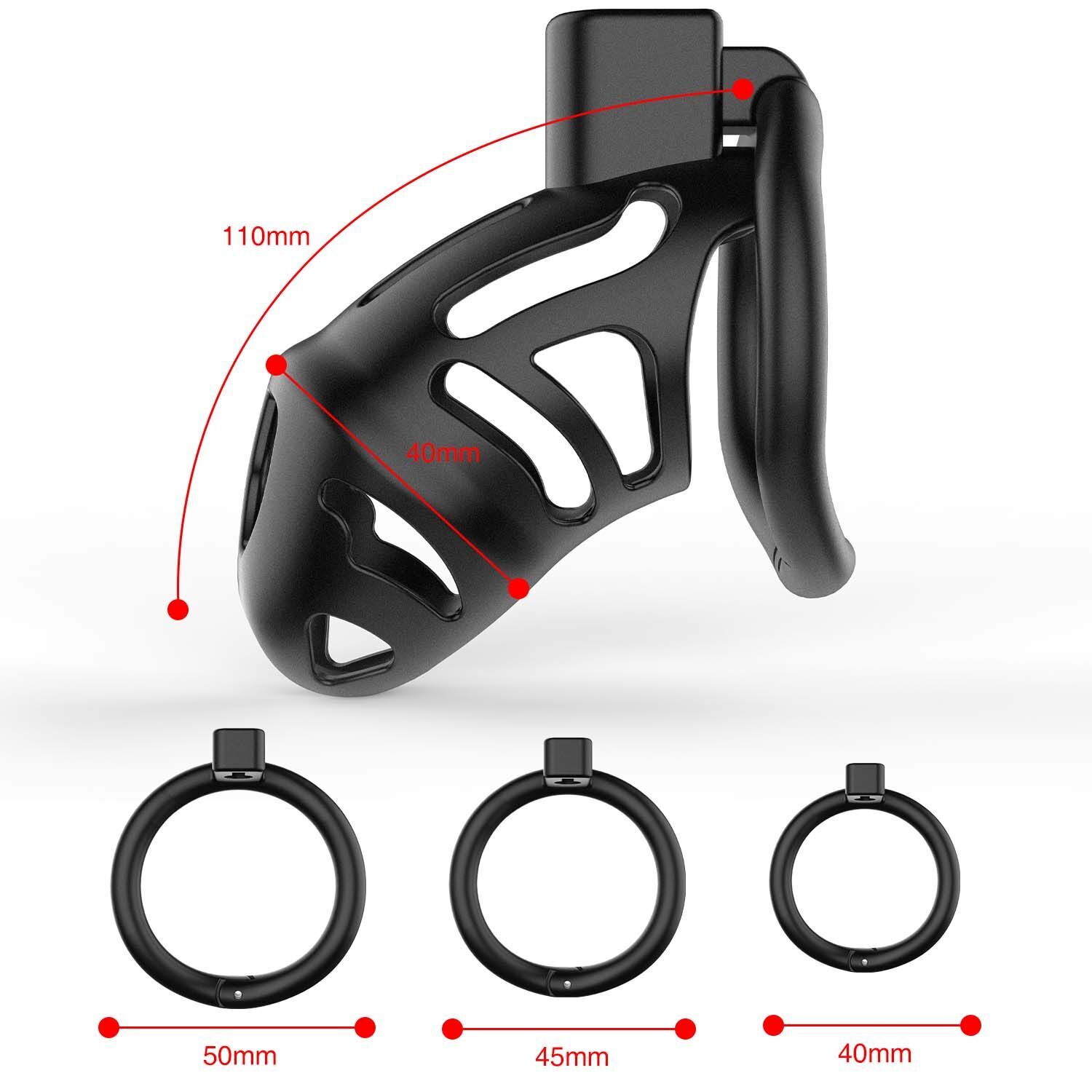    LOCKINK SEVANDA Plastic Penis Chastity Cage, , 3   