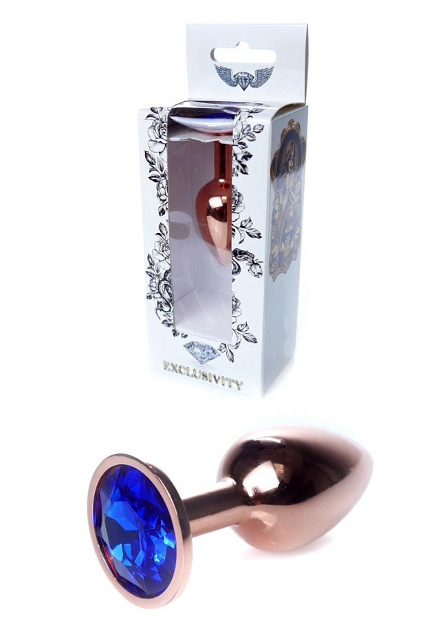 ������� ������ Jewellery Red Gold Plug Dark Blue, 7 x 2,7 ��