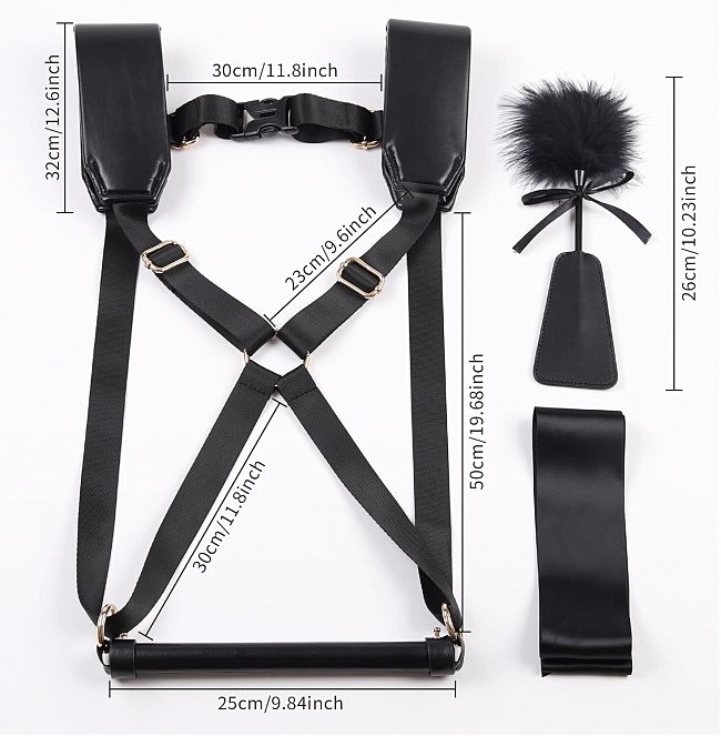 ��������� ����� LOCKINK YEAHWOW Black Doggy Style Saddle set