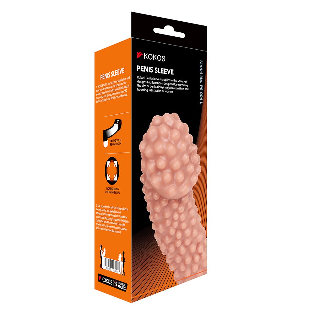 ������������� ������� �� ���� Kokos Penis Sleeve PS 004 L, ���������, 16,5 � 5,4 ��
