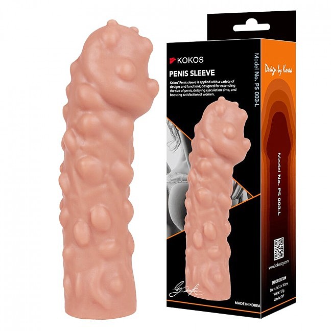 ������������� ������� �� ���� Kokos Penis Sleeve PS 003 L, 16,5 � 4,3 ��