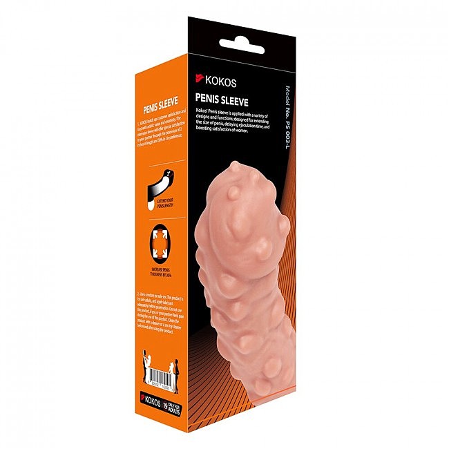 ������������� ������� �� ���� Kokos Penis Sleeve PS 003 L, 16,5 � 4,3 ��