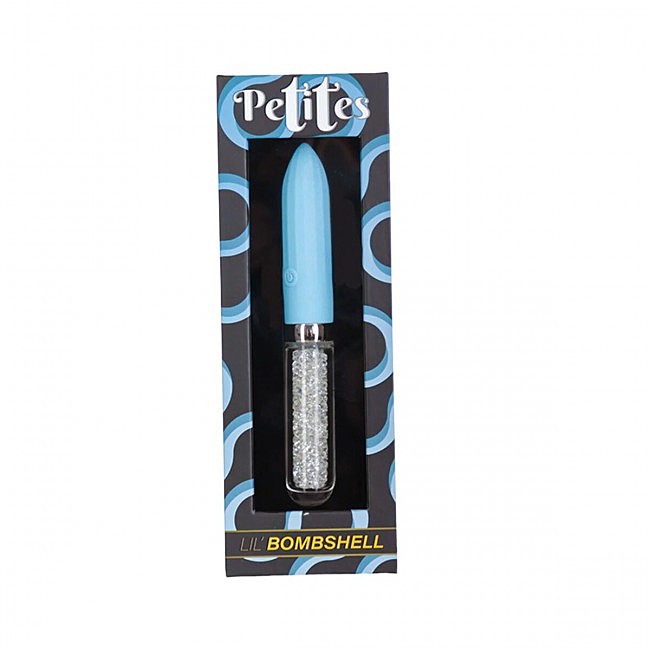 	�������� ������������ Petites Lil Bombshell Vibrator Blue, ���������� �������, 15,2 � 2 ��