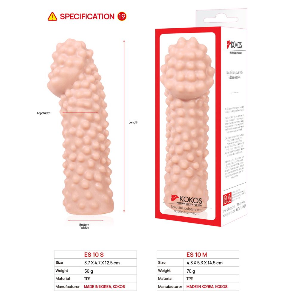 ������� �� ���� � ����������� Kokos Extreme Sleeve 010 ������ M, ��������, 14,5 � 4,3 ��