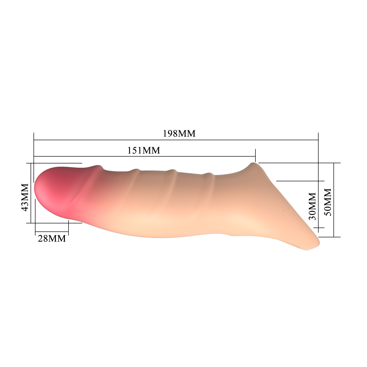 ������������� ������� �� ���� Pretty Love Damell Penis Sleeve, 19,8 � 4,3 ��