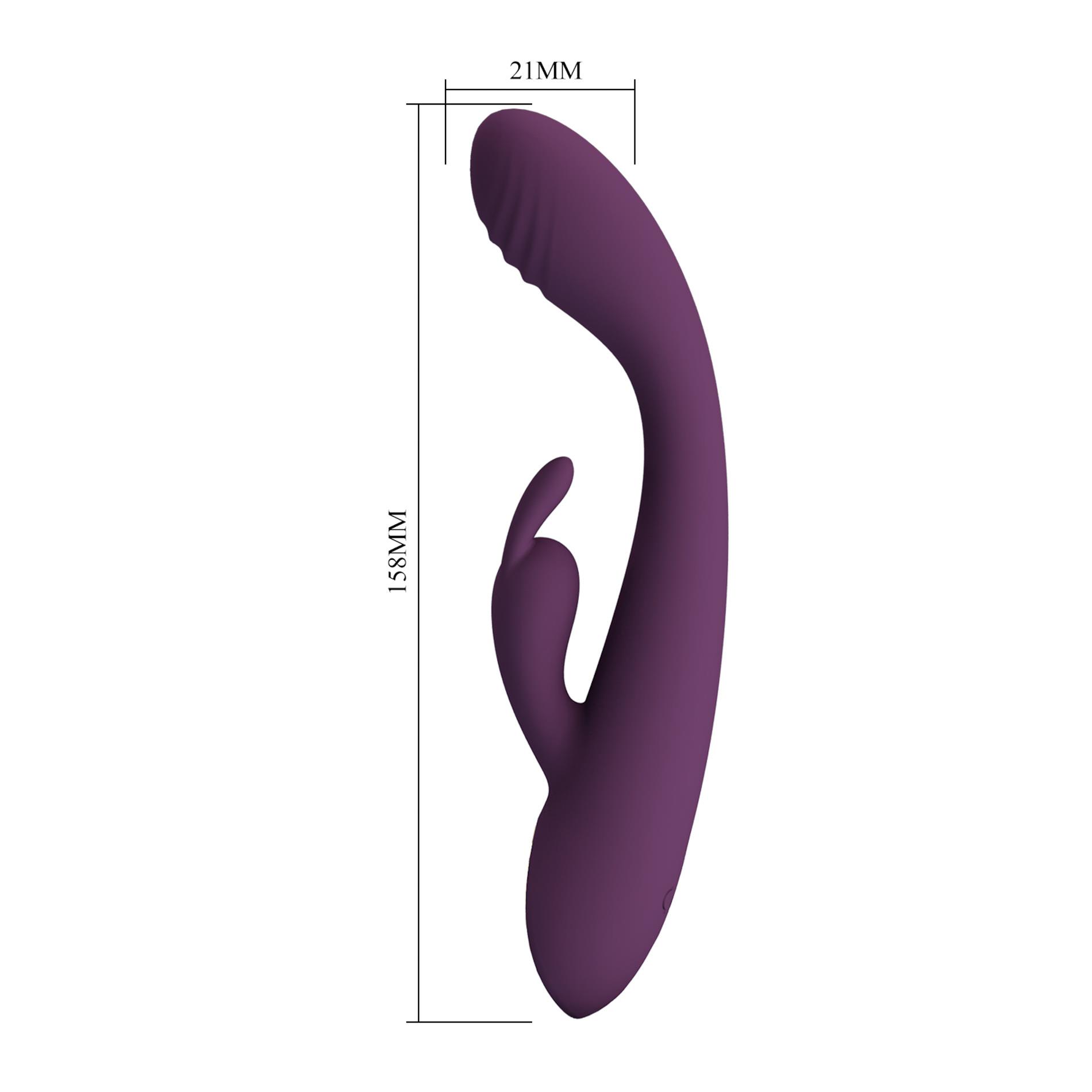 �������������� ��������-������ Pretty Love Emma Powerful Silicone Rabbit Vibrator, 15,8 � 2,1 ��