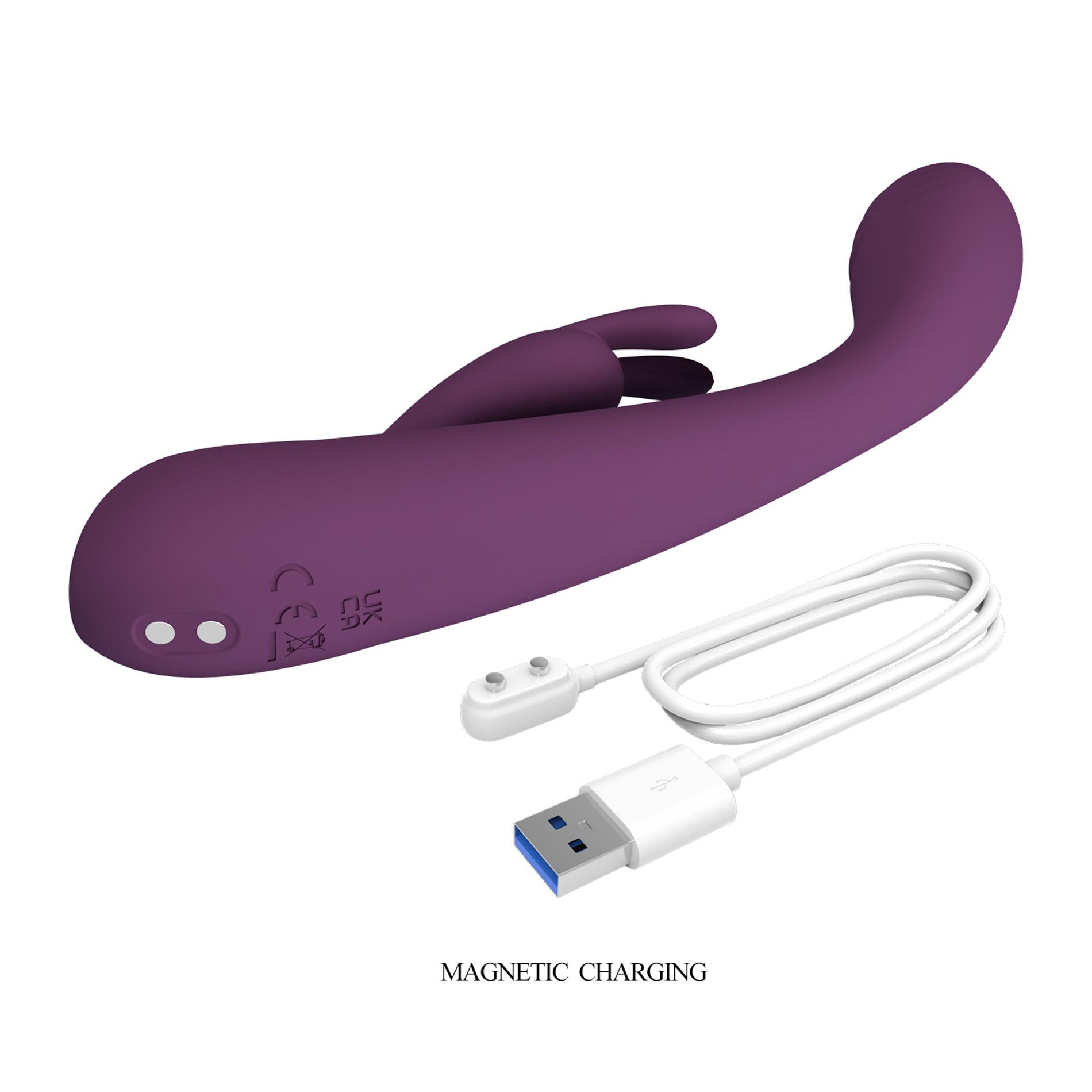 �������������� ��������-������ Pretty Love Emma Powerful Silicone Rabbit Vibrator, 15,8 � 2,1 ��