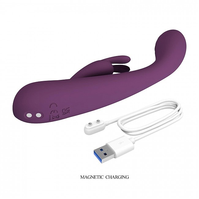 �������������� ��������-������ Pretty Love Emma Powerful Silicone Rabbit Vibrator, 15,8 � 2,1 ��