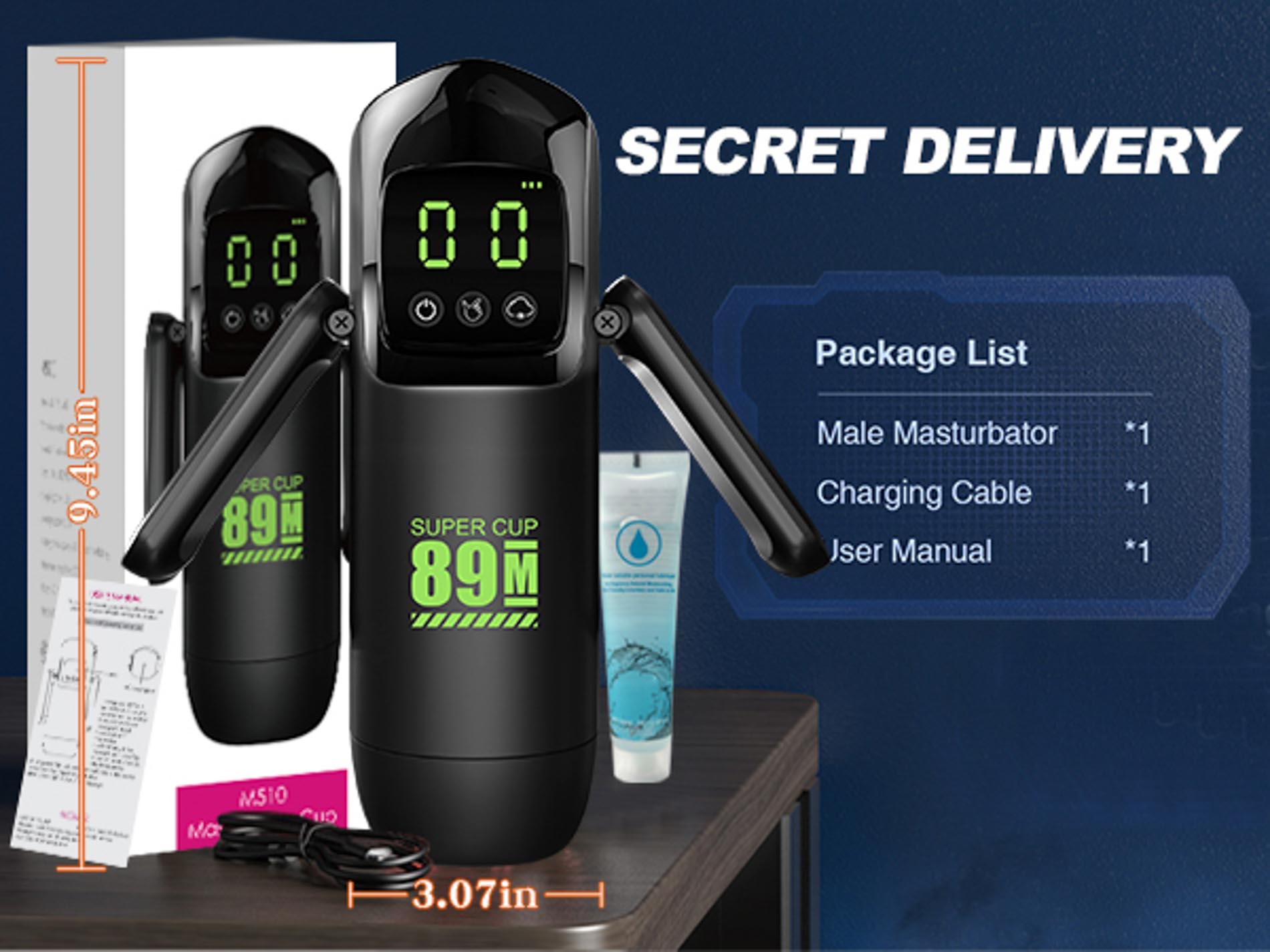 ������������������� ����������� M510 Masturbator Cup Boys of Toys, ��������+������, 24 × 8,1 × 11,5 ��