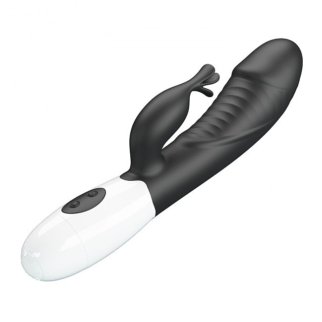 ��������-������ Pretty Love Rasmussen Dual Vibrator Black, 30 ������� ������, 19,8 � 3,6 ��