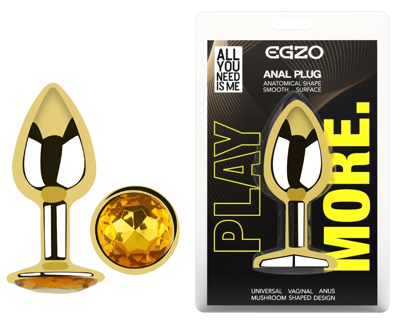 ������������� �������� ������ � ���������� EGZO Gold Round Plug, 7 � 2,8 ��